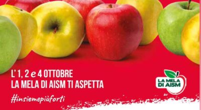 Sabato 1 e domenica 2 ottobre in piazza Rinascita le mele dell’Associazione Italiana Sclerosi Multipla