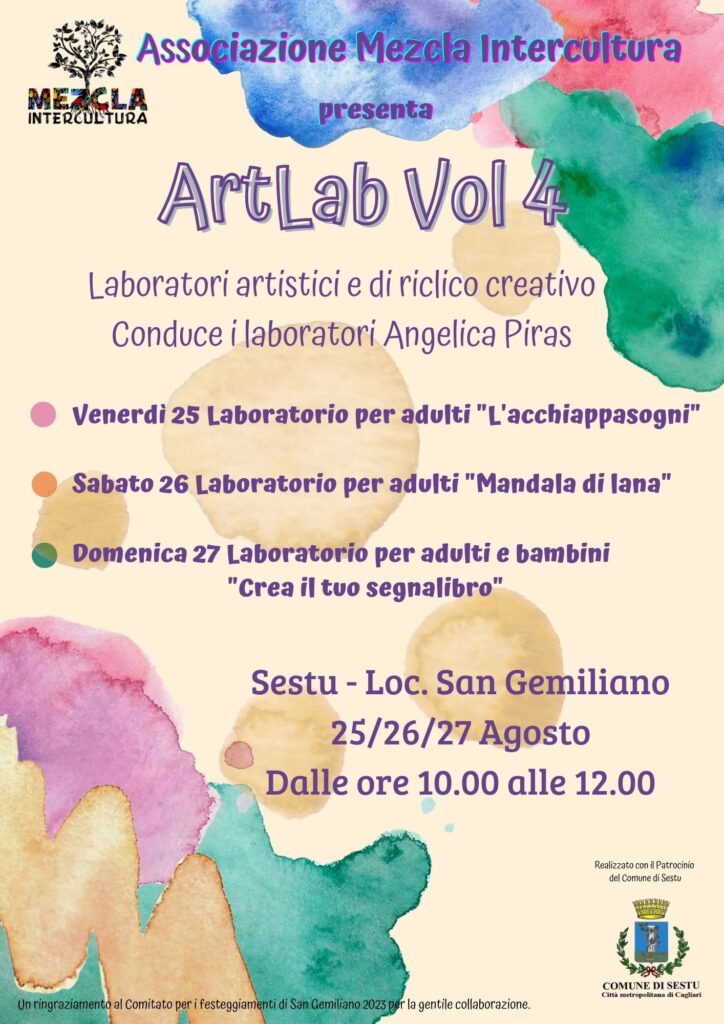 Laboratori artistici e di riciclo creativo “ArtLab Vol 4”